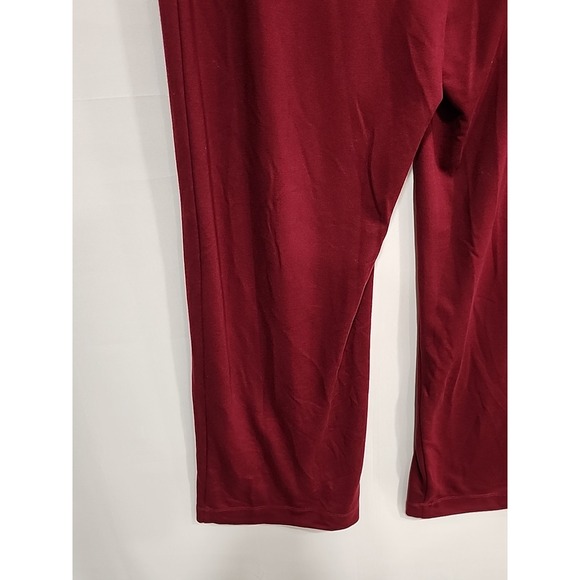 Calvin Klein Leggings Womens L Maroon, 29.5‎ Inseam Pockets Wide Leg - Picture 14 of 14